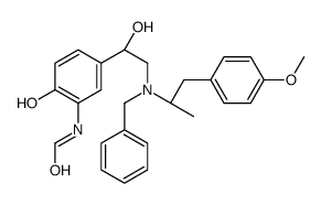 N-[5-[(1S)-2-[benzyl-[(2S)-1-(4-methoxyphenyl)propan-2-yl]amino]-1-hydroxyethyl]-2-hydroxyphenyl]formamide