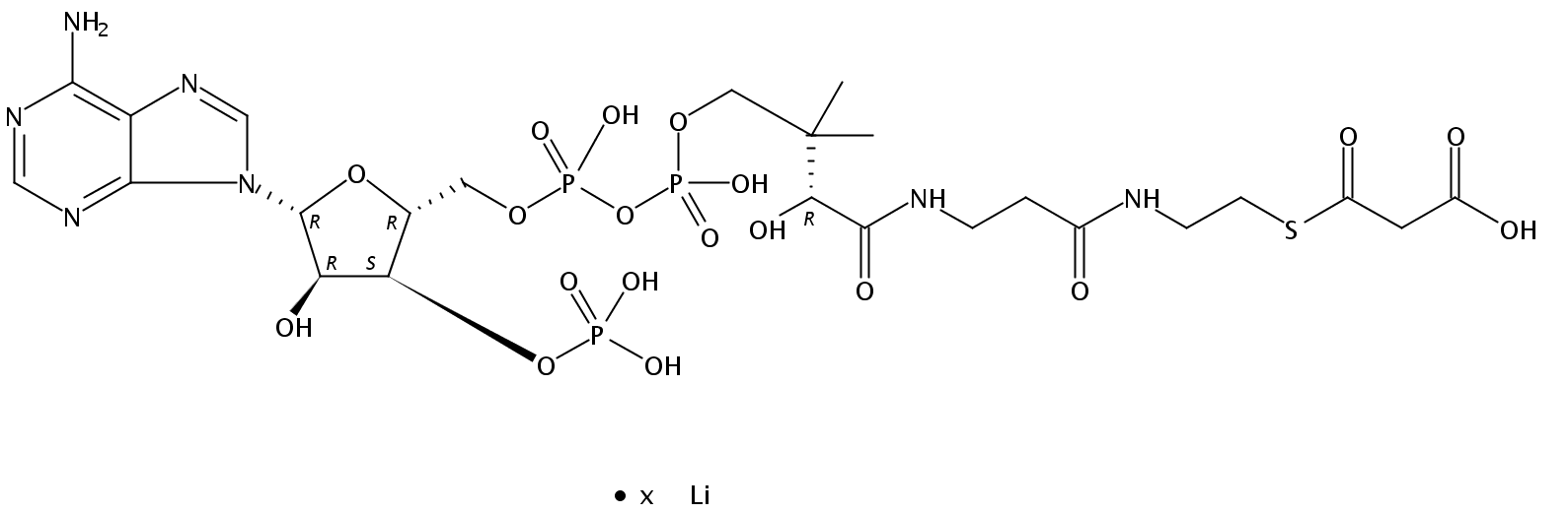 丙二酰辅酶 A 锂盐