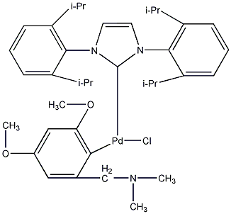 [[1,3-双(2,6-二异丙苯基)咪唑-2-亚基](N,N-二甲基-3,5-二甲氧苄胺基)氯化钯(II)]