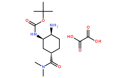 [(1R,2S,5S)-2-氨基-5-[(二甲基氨基)羰基]環己基]氨基甲酸叔丁酯草酸鹽
