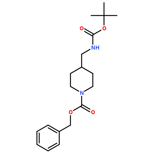1-N-Cbz-4-N-(Boc-氨甲基)哌啶