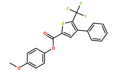 4-甲氧基苯基4-苯基-5-(三氟甲基)噻吩-2-羧酸
