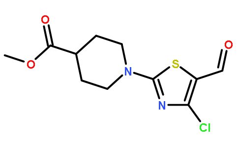 4-氯-2-(4-甲酰甲氧基-1-哌啶)-5-噻唑甲醛