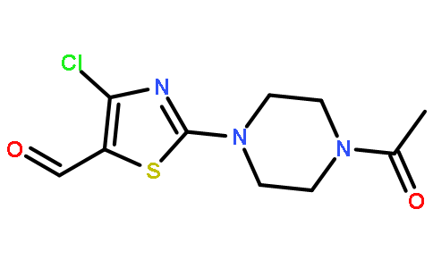 4-氯-2-(1-乙酰基-4-哌嗪)-5-噻唑甲醛