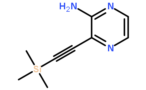 3-((三甲基甲硅烷基)乙炔)吡嗪-2-胺