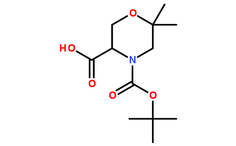 (S)-4-boc-6,6-二甲基吗啉-3-羧酸