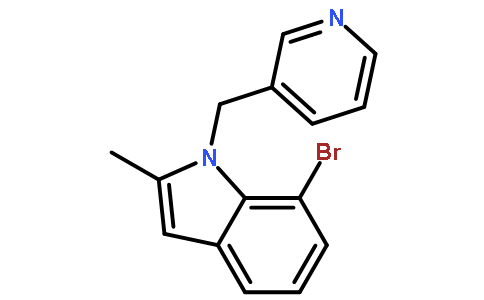7-溴-2-甲基-1-吡啶-3-基甲基-1H-吲哚