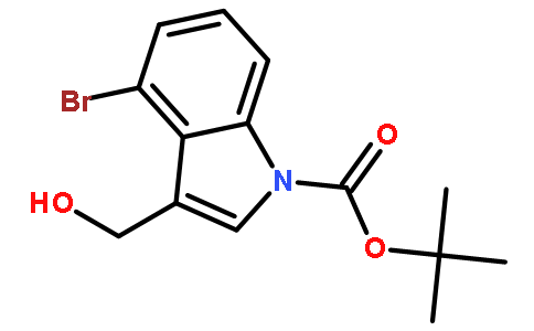 1-Boc-4-溴-3-羟基甲基吲哚