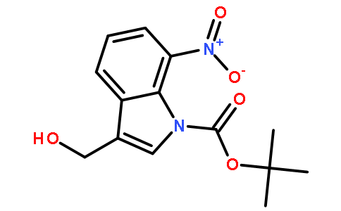 1-BOC-3羟甲基-7-硝基吲哚