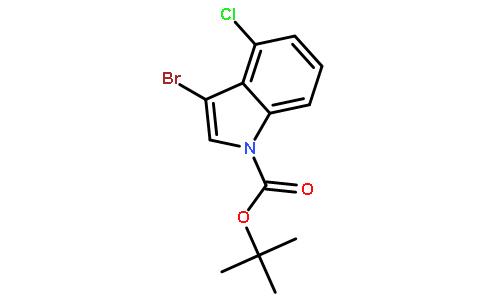 1-Boc-3-溴-4-氯吲哚