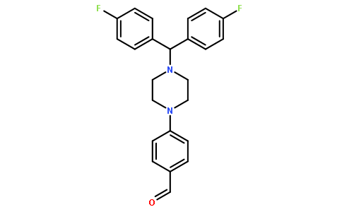 4-{4-[Bis(4-氟苯基)甲基]-1-哌嗪}苯甲醛