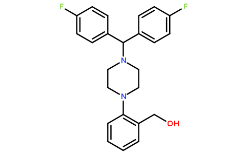 2-{4-[双(4-氟苯基)甲基]哌嗪}苄醇