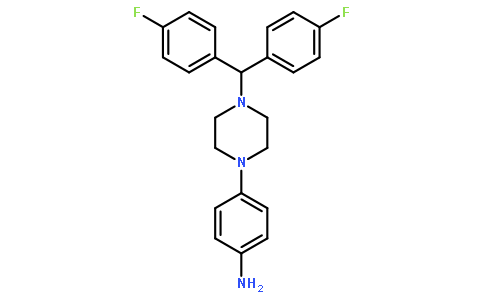 4-{4-[双(4-氟苯基)甲基]哌嗪-1-基}苯胺