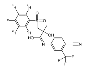 N-[4-cyano-3-(trifluoromethyl)phenyl]-2-hydroxy-2-methyl-3-(2,3,5,6-tetradeuterio-4-fluorophenyl)sulfonylpropanamide