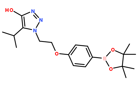 4-(2-(4-羟基异丙基-1,2,3-噻唑-1-基)乙氧基)苯硼酸频那醇酯