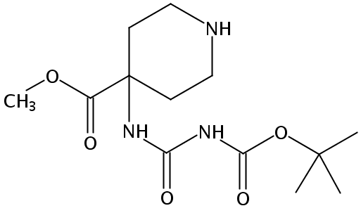 Methyl 4-(3-(tert-butoxycarbonyl)ureido)piperidine-4-carboxylate