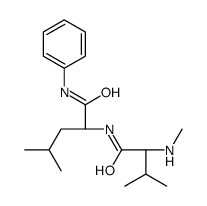 (2S)-4-methyl-2-[[(2S)-3-methyl-2-(methylamino)butanoyl]amino]-N-phenylpentanamide