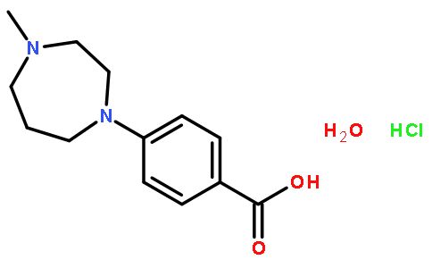 4-(4-甲基全氢-1,4-二氮杂烷)苯甲酸盐酸盐水合物