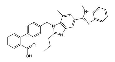2-[4-[[7-methyl-5-(1-methylbenzimidazol-2-yl)-2-propylbenzimidazol-1-yl]methyl]phenyl]benzoic acid