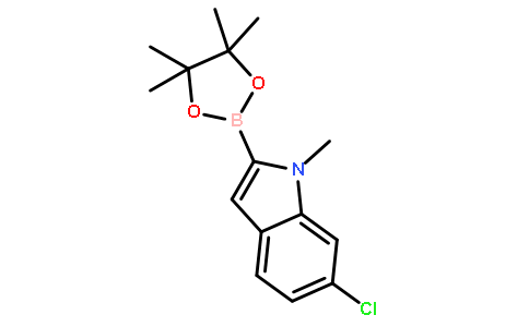 6-氯-1-甲基吲哚-2-硼酸频那醇酯