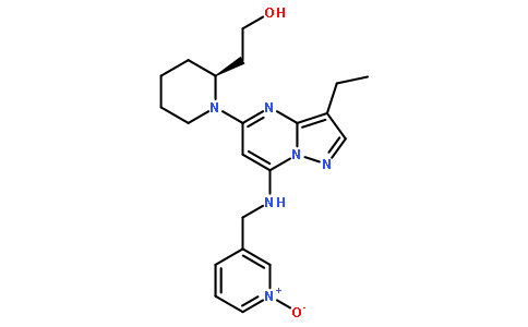 2S)-1-[3-乙基-7-[[(1-氧代-3-吡啶基)甲基]氨基]吡唑并[1,5-a]嘧啶-5-基]-2-哌啶乙醇
