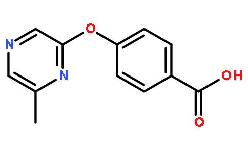4-[(6-甲基吡嗪-2-基)氧基]苯甲酸