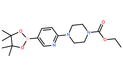 6-(4-乙氧羰基-1-哌嗪并)吡啶-3-硼酸频哪醇酯