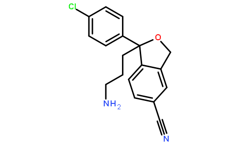 1-(3-氨基丙基)-1-(4-氯苯基)-3H-异苯并呋喃-5-甲腈盐酸