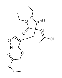 diethyl 2-acetamido-2-[[3-(2-ethoxy-2-oxoethoxy)-5-methyl-1,2-oxazol-4-yl]methyl]propanedioate