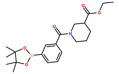3-[3-(乙氧基羰基)哌啶-1-羰基]苯硼酸频那醇酯
