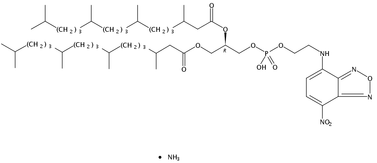1,2-diphytanoyl-sn-glycero-3-phosphoethanolamine-N-(7-nitro-2-1,3-benzoxadiazol-4-yl) (ammonium salt)