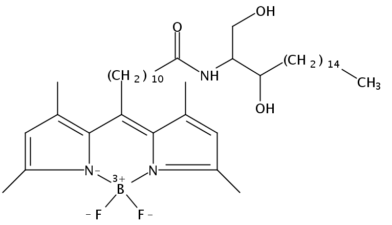 N-[11-(dipyrrometheneboron difluoride)undecanoyl]-D-erythro-sphinganine