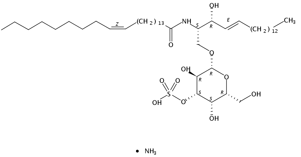 3-O-sulfo-D-galactosyl-?1-1'-N-nervonoyl-D-erythro-sphingosine (ammonium salt)