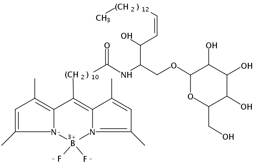 N-[11-(dipyrrometheneboron difluoride)undecanoyl]-D-glucosyl-?1-1'-D-erythro-sphingosine