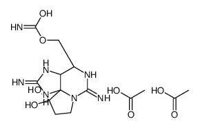 [(3aS,4R,10aS)-2,6-diamino-10,10-dihydroxy-3a,4,8,9-tetrahydro-1H-pyrrolo[1,2-c]purin-4-yl]methyl carbamate,acetic acid