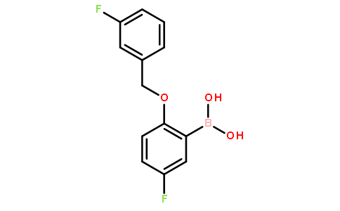 5-氟-2-(3-氟苯基甲氧基)苯硼酸