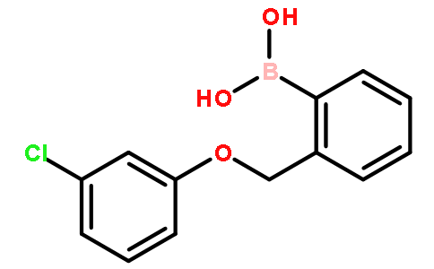 2-(3-氯苯氧基甲基)苯硼酸