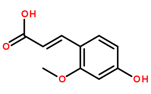 3-(4-羟基-2-甲氧基苯基)丙烯酸