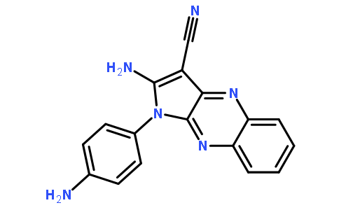 2-氨基-1-(4-氨基苯基)-1H-吡咯并(2,3-b)喹喔啉-3-腈