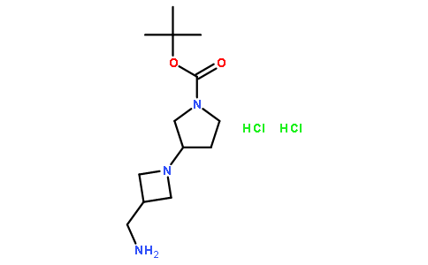 3-(3-氨基甲基-氮杂啶-1-基)-吡咯烷-1-羧酸叔丁酯双盐酸盐
