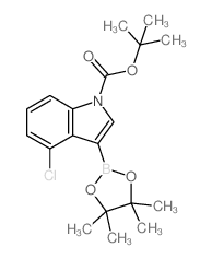 4-氯-3-(4455-四甲基-132-二噁硼烷-2-基)-1H-吲哚-1-羧酸叔丁酯