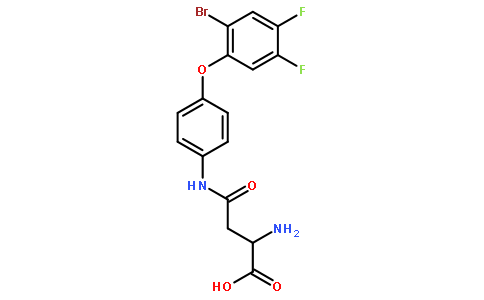 (2S)-2-amino-4-[4-(2-bromo-4,5-difluorophenoxy)anilino]-4-oxobutanoic acid
