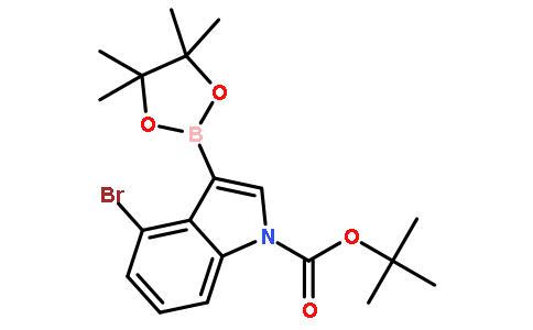 4-溴-3-(4455-四甲基-132-二噁硼烷-2-基)-1H-吲哚-1-羧酸叔丁酯