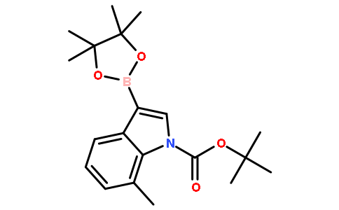 1-BOC-7-甲基吲哚-3-硼酸频那醇酯