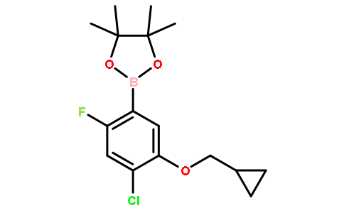 2-(4-氯-5-(环丙基甲氧基)-2-氟苯基)-4,4,5,5-四甲基-1,3,2-二噁硼烷