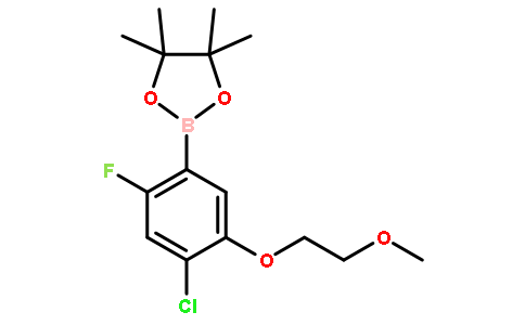 2-(4-氯-2-氟-5-(2-甲氧基乙氧基)苯基)-4,4,5,5-四甲基-1,3,2-二噁硼烷