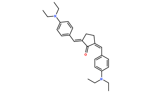 (2E,5E)-2,5-双[(4-(二乙氨基)苯基)亚甲基]环戊酮