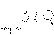 (2R,5S)-5-(5-氟-3,4-二氢-2,4-二氧代-1(2H)-嘧啶基)-1,3-恶噻戊环-2-羧酸 (1R,2S,5R)-5-甲基-2-(1-甲基乙基)环己基酯