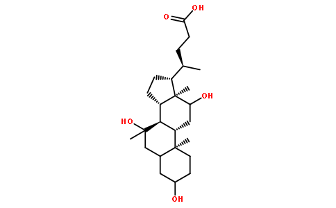 3,7,12-trihydroxy-7-methylcholanoic acid