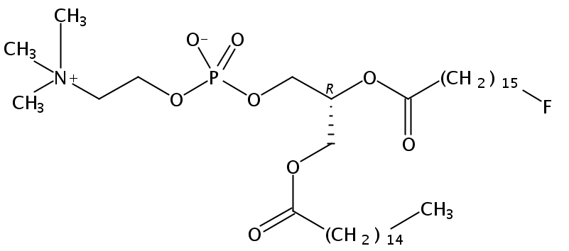 1-palmitoyl-2-(16-fluoropalmitoyl)-sn-glycero-3-phosphocholine